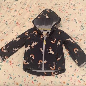 Cat n jack unicorn rain jacket